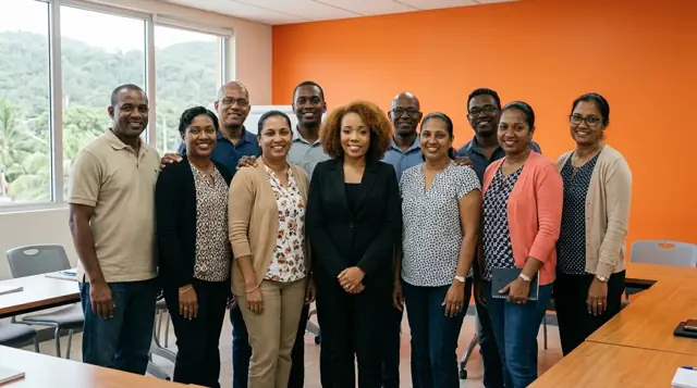 Group photo of workshop participants with Danielle